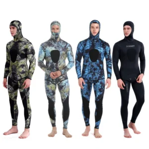 New 3mm Camouflage Wetsuit Spearfishing Suit Diving Long Sleeve Fission Neoprene Submersible Diving for Men Keep Warm Tops Pants 1