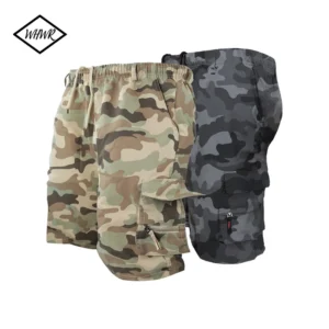 Men's Shorts Loose Large Size Multi-Pocket Overalls Summer Cargo Shorts Comfortable Pants Outdoor Casual Sports Beach Pants 1