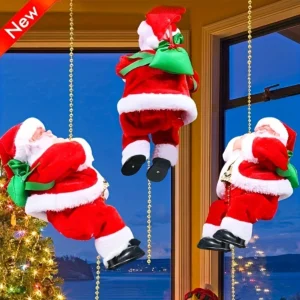 1PC Climbing Beads, Climbing Rope, Santa Claus Doll, Christmas Decorations, Ornaments, Event and Party Supplies, Gifts 1