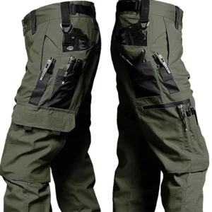 New Tactical Work Pants Men Outdoor Cargo Trousers Multi-pocket Waterproof Pant Autumn Spring Outdoor Workwear Hiking Trousers 1