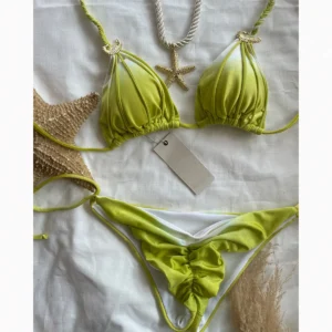 2025 New Bikini Sexy Tie Dye Split swimwear for woman Swimwear Women 1