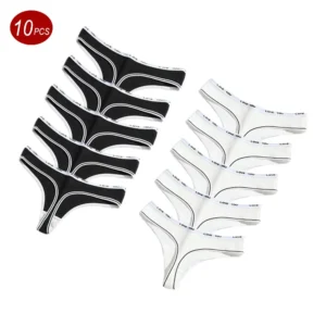 10Pcs/Pack Fast Shipping Seamless Ribbed Cotton Thongs Women "Love You" Letters Waistband Ladies Low Waist G-string Brief Sports 1