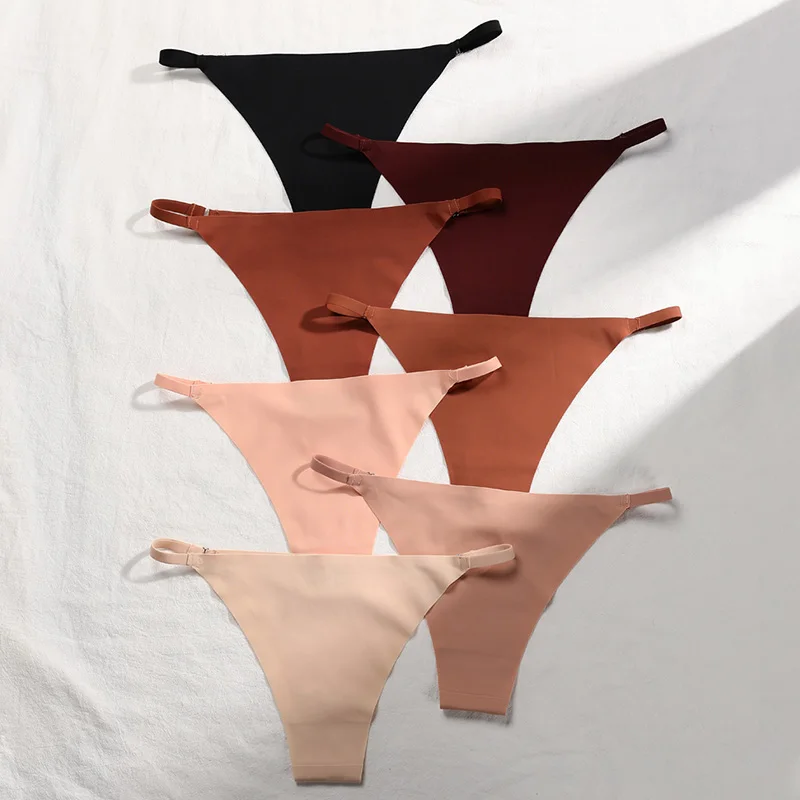 Hot Sale Women's Panty Thin Belt Sexy Cotton Crotch Briefs Comfortable Breathable Seamless Panties P2106D009color 3