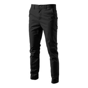 Voltsify Cotton Twill Straight Leg Trousers for Commuting Dating Casual Outings 1