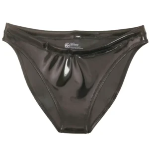 New Double Shiny PU Leather Short Wet Look PVC Briefs Tights Sexy Panties Tangas Stage Performance Bikini Bragas Thong Strings 1