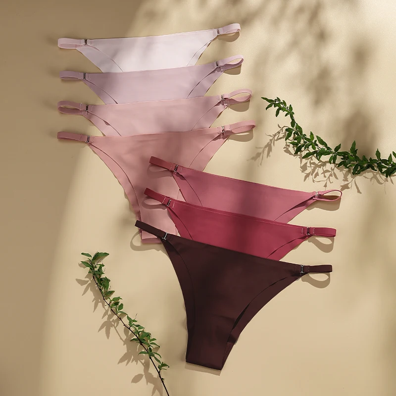 Hot Sale Women's Panty Thin Belt Sexy Cotton Crotch Briefs Comfortable Breathable Seamless Panties P2106D009color 4