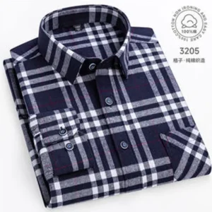 10XL 11XL100% cotton new men's fat men's long sleeve shirt high quality warm non-ironing casual fashion plaid plaid plus size 1