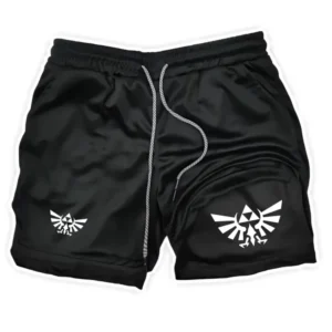Zelda Themed Men's 5-Inch Workout Shorts | Quick Dry Loose Fit for Basketball, Running & Casual Wear ZY0077 1