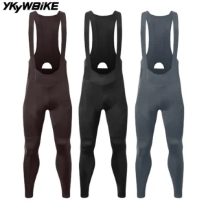 YKYWBIKE Men's Cycling Bib Long Pants Spring Autumn Long Cycling Pants Bib Road Bike Pants Bib Tights Cycling Bib Pants 1