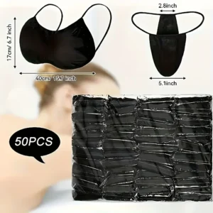 20/50pcs Disposable Bra And Disposable Thong Set Beauty Women's Sunless Underwear Individually Wrapped Women's Intimates Panties 1