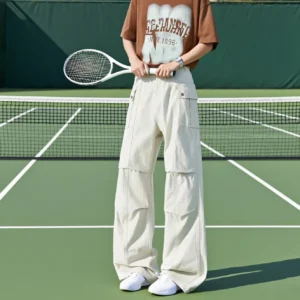 Japanese Streetwear Multi Pocket Cargo black white jeans Men Harajuku denim Casual Work Pants Baggy man Y2K Hip Hop High Street 1