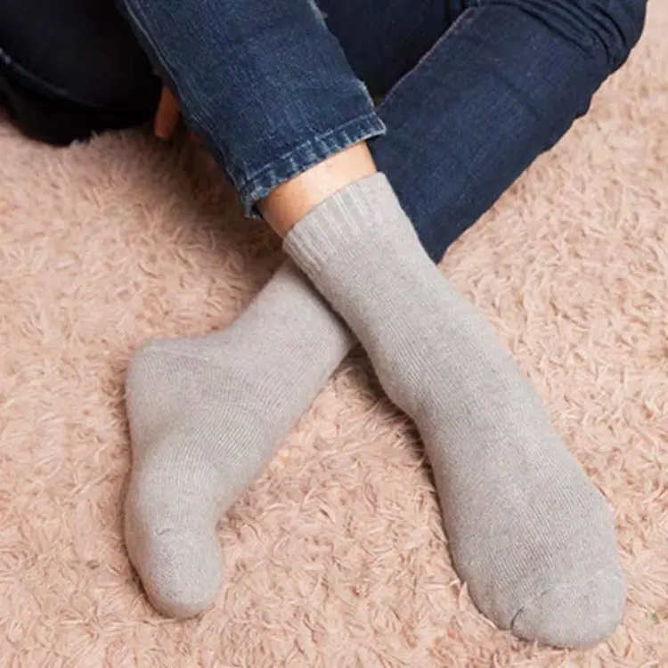 2025 New Winter Super Thicker Warm Socks Wool Male Men Women Socks Solid Socks Merino Wool Socks Against Cold Snow Terry Socks 3