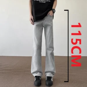 190 Tall Man Summer New 115cm Extra Long Length Jeans Loose Vintage Casual Pants Clothing High Quality 2025 High Street 1