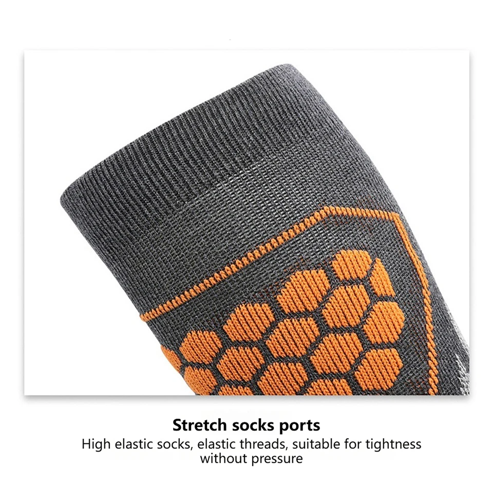 GTUBIKE Thermal Winter Cotton Men Women Ski Socks High Elastic Sports Socks Snowboarding Cycling Adult Skiing Thicker Leg Warm 5