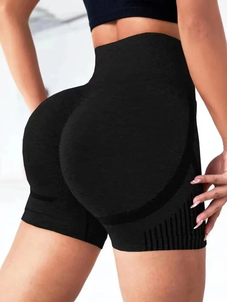 Women Yoga Shorts High Waist Workout Shorts Fitness Yoga Lift Butt Fitness Ladies Yoga Gym Running Short Pants Sportswear 5