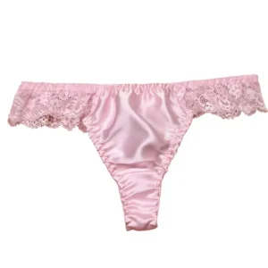 Sexy lace g-string Pure natural mulberry silk Women's sexy silk panties G-string 100% mulberry silk thong t panties 1