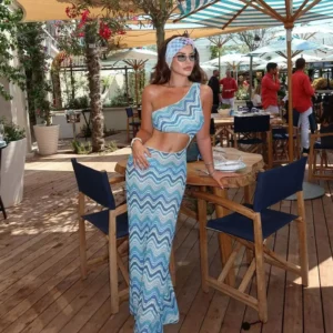 Print Floral One Piece Swimsuit Women Padded Swimwear Bandage Cut Out Mnokini Bathing Suit Swimwear Summer 1