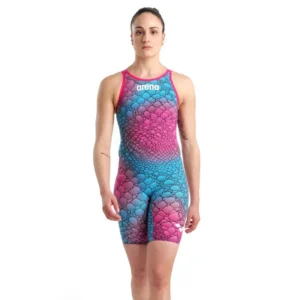 2026 Womens Swimsuit Triathlon Competitive Training Knee Length Quick Dry One Piece Swimwear Swimming Pool Surfing Bathing Suit 1